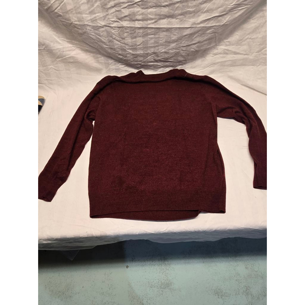 Men's Dockers Burgundy Plaid Crewneck Sweater XL - Picture 4 of 4
